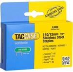 Tacwise 1220 Typ 140/12mm Professionelle Edelstahlklammern, 2000 St&uuml;ck