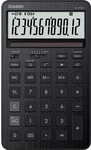 CASIO JW-200DQ-BK Tischrechner, Schwarz, 12-stellig, Solar/Batteriebetrieb | Gro&szlig;es