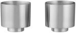 blomus | 2er Set Kaffeetassen | MAKOTO STEEL | Stainless Steel Matt | Mattierter