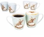 Ritzenhoff & Breker 6er Set Bunny Kaffeebecher I 300 ml, &Oslash; 8,5 cm I je 2x...