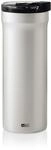 AdHoc Pulse Thermobecher 500 ml, Coffee To Go Becher, Edelstahl | Hellgrauer
