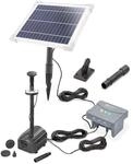 esotec Solar Teichpumpenset Wasserspiel Solarpumpe 6/230 Akku + LED 101935 
