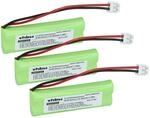 vhbw 3X Akku kompatibel mit Medion Life S63114 | MD83244 schnurlos Festnetz...