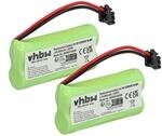 vhbw 2X Akku kompatibel mit DeTeWe BeeTel 900C | 2000C, 2000 schnurlos Festnetz