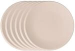Villeroy & Boch NewMoon Beige Speiseteller 6er Set, 27 cm, Beiger Teller mit