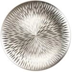 Inge-glas Dekoteller 33cm mit Strahlen Muster - Festliche Platzteller f&uuml;r