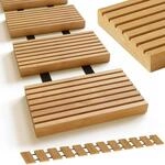 holz4home&reg; Rollweg aus L&auml;rche 25cm Breite I 2,5 Meter langer Holzweg...