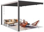 PRIMEYARD Terrassen&uuml;berdachung 3x4 m Aluminium-Pfosten mit Lamellendach aus...