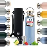 Blumtal Thermosflasche 1L - doppelwandige Trinkflasche Edelstahl 1L -...