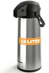 EUROHOME Airpot Pumpkanne Edelstahl mit Einer F&uuml;llmenge von 1,9 Liter -...