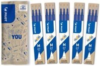 PILOT FriXion Ersatzminen 0.7 - 15 St&uuml;ck - Blau - Radierbare Tinte - Kompatibel Mit