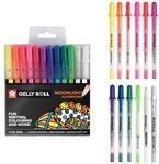SAKURA Gelly Roll Moonlight, fluoreszierende Gelstifte im Set mit 12 Farben |...