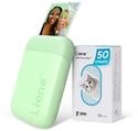 Liene Pearl K100 Fotodrucker Smartphone, Tragbarer Sofortbilddrucker mit 50