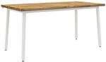 vidaXL Quadratischer Esstisch 160 x 80 x 75 cm Massivholz Akazie Wei&szlig; |...