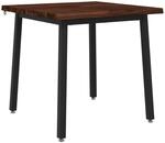 vidaXL 60 x 55 x 75 cm Massivholz Akazie Dunkelbraun und Schwarz