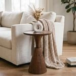 IDIMEX BHIMA Beistelltisch aus massivem Mangoholz, 40 cm, Braun - Design