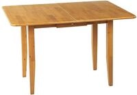 Beliani Ausziehbarer Esstisch 90/120x60cm Rubberwood Heller Holzfarbton...