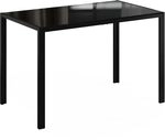 Vicco Esstisch Grand, Schwarz/Schwarz, 120 x 70 cm