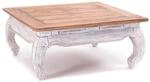 DESIGN DELIGHTS OPIUMTISCH East 80" | 80x80x36 cm (BxTxH), Mahagoni massiv 