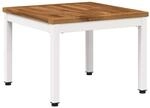 vidaXL Couchtisch Nat&uuml;rlich und Wei&szlig; 49 x 48,5 x 36 cm | Funktioniert sowohl...