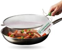 Chefkoch trifft Fackelmann Spritzschutz &Oslash;29 cm &ndash; aus Edelstahl mit...