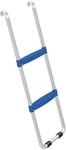 SPORTNOW Trampolinleiter 32/63 cm 2-Stufen bis 150 kg Stahlrahmen Blau 