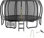 Zelsius Trampolin Schwarz f&uuml;r den Outdoor-Bereich | Trampolin Outdoor,