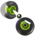 TRUTZHOLM 2X pannensicheres Sackkarrenrad 260x85mm Vollgummi 3.00-4 PU...