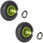 TRUTZHOLM 2x Sackkarrenrad 260x85 mm 3.00-4 Bollerwagenrad, Luftrad, Ersatzrad,...