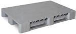 BRB Schwerlastpalette mit 3 Kufen, LxBxH 1200x800x155 mm, grau, ohne...