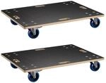 Wiltec Transportroller 2er Set 800 x 600 mm mit 800 kg Traglast, M&ouml;belroller...