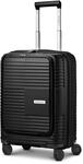 REDOLZ Kleiner Handgep&auml;ck-Koffer mit Laptopfach | Cabin-Trolley | 40 x 23 x 55...