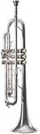 Monzani MZTR-355 Bb Trompete, Versilbert, Messing Schallbecher, Monel Ventile,...