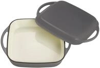Echtwerk Universalbr&auml;ter und Pfanne 2-in-1 Set, Gusseisen Auflaufform mit Deckel,