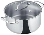 Berndes b.brilliant Kochtopf 24 cm &ndash; Edelstahl Kochtopf mit Glasdeckel &ndash;