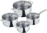 Berndes B.Urban 4‑teiliger Edelstahl‑Kochtopfset, poliert &ndash; Induktion,