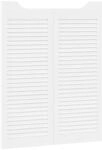 vidaXL Schwingt&uuml;ren 2 stk. 100 x 40 cm Massives Kiefernholz Wei&szlig;