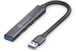 sonero USB 3.2 Gen1x1 Hub - 4 Port USB-A Stecker - 0,15m - Space Grey