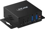 InLine Industrie USB 3.2 Hub 4-Port, 2 x USB-A / 2 x USB-C, 5 Gb/s | USB-C Host mit