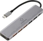 Renkforce RF-7465828 USB-Hub 6+1 Port USB-C&reg; (USB 3.2 Gen 2) USB 3.0 10 GBit/s...