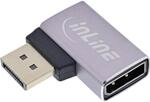 InLine DisplayPort 1.4 Adapter, 90&deg; Links gewinkelt, DP Stecker zu Buchse,