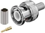 1aPRO Goobay UG 88/U C 59 BNC-Crimpstecker f&uuml;r RG 59/U Kabel Silber