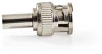 NEDIS - BNC-Stecker - Gerade - Vernickelt - 50 Ohm - Kr&auml;useln - 6 mm - 25 St&uuml;ck -
