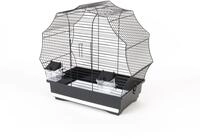 Vogelk&auml;fig, Vogelheim, Vogelbauer, schwarz, 48 x 25,5 x 47 cm