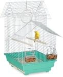 Relaxdays Vogelk&auml;fig, K&auml;fig f&uuml;r kleine Kanarienv&ouml;gel, hellblau/mintgr&uuml;n 