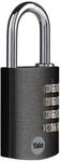 Yale YE3CB/38/131/1/BK, Standardsicherheit, 38 mm, Aluminium, Kombinations