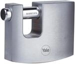 Yale Y124B/70/115/1, Maximale Sicherheit, 70 mm, Messing, Shutter Vorh&auml;ngeschloss,