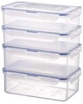 Lock & Lock Frischhaltedosen im 4er Set &ndash; stapelbare Vorratsdosen aus...