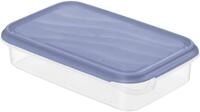 Rotho K&uuml;hlschrankdose Rondo 1 l flach horizon blau, Frischhaltedose