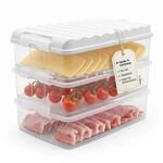 BigDean Aufschnittboxen 3x 2,5l mit Deckel 6 teilig | Made in Germany...